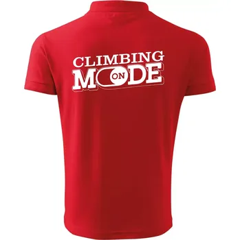 Pánská košile Climbing mode - Polokošile pánská Pique Polo 203 - XL ( Červená )