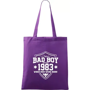 Bad boy since 1983 - Taška bavlněná - 42 x 38 cm ( Fialová )