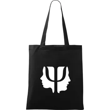 Psychologie hlavy - Taška bavlněná - 42 x 38 cm ( Černá )