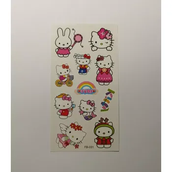 Odstranitelné tetování Dětské dočasné tetování - HELLO KITTY 8 (Značka: TAKARA TOMY)