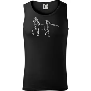 Pánské termoprádlo Kůň silueta - Tílko pánské Core - M ( Černá )