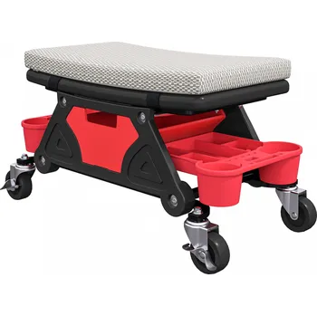 Stolička Dílenská stolička s kolečky do 135 kg | šedá