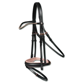 Uzdečka Waldhausen X-Line Rosé černá, Full