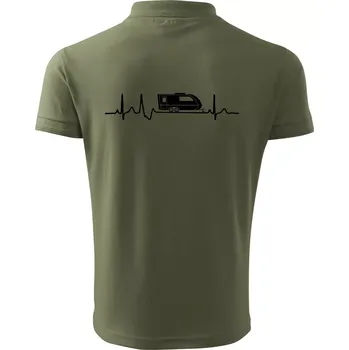 Pánská košile EKG karavan - Polokošile pánská Pique Polo 203 - 5XL ( Khaki )