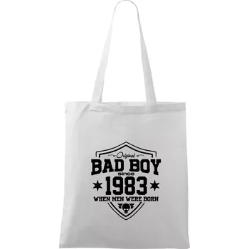 Bad boy since 1983 - Taška bavlněná - 42 x 38 cm ( Bílá )