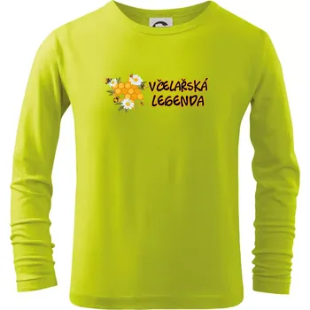 Včelařská legenda - Triko dětské Long Sleeve - 104-110cm / 3-4 roky ( Limetková )