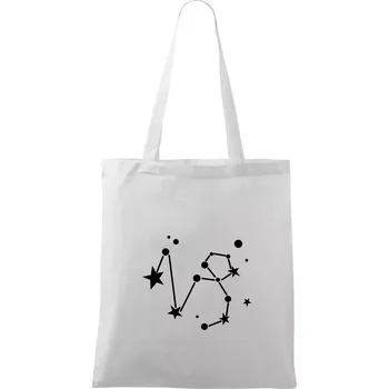 Souhvězdí - Capricorn - Kozoroh - Taška bavlněná - 42 x 38 cm ( Bílá )