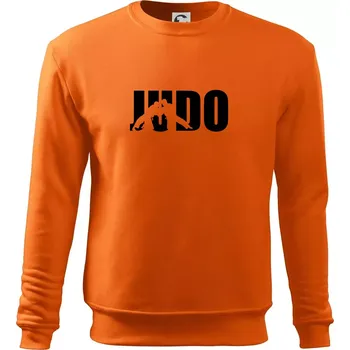 Pánská mikina Judo - Nápis - Mikina Essential pánská - M ( Oranžová )