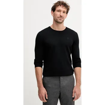 Pánský svetr Vlněný svetr Karl Lagerfeld pánský, černá barva, 553399.655000 99X, vel. XL