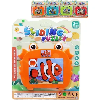 Hlavolam Hra hlavolam přesouvačka krab mořská zvířátka plast 8 druhů | 18