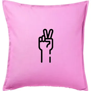 Polštář Nůžky ikona - Polštář 50x50 - 50x50 - Pouze potah ( Růžová )