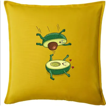 Polštář Sex avokádo (Hana-creative) - Polštář 50x50 - 50x50 - Pouze potah ( Žlutá )