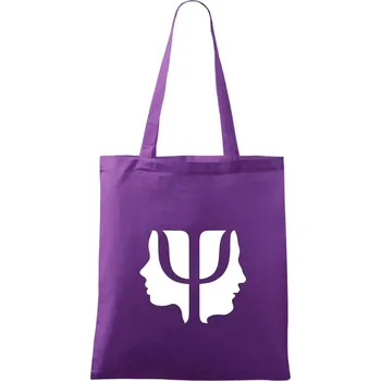 Psychologie hlavy - Taška bavlněná - 42 x 38 cm ( Fialová )