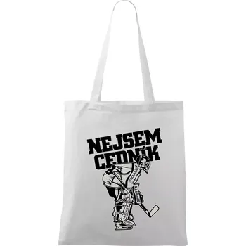Nejsem cedník - Taška bavlněná - 42 x 38 cm ( Bílá )