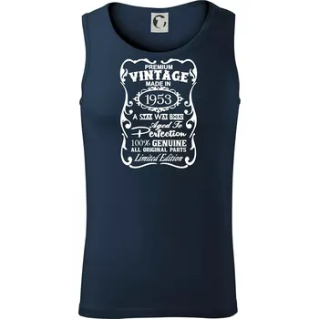 Vintage Etiketa - 1953 - Tílko pánské Core - 2XL ( Námořní modrá (velmi tmavá - téměř černá) )