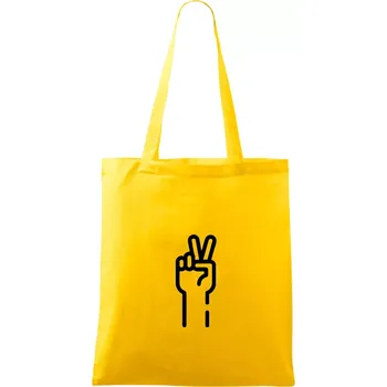 Nůžky ikona - Taška bavlněná - 42 x 38 cm ( Žlutá )