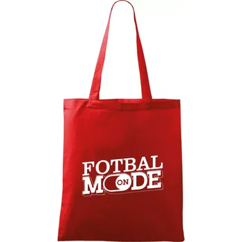 Fotbal mode - Taška bavlněná - 42 x 38 cm ( Červená )
