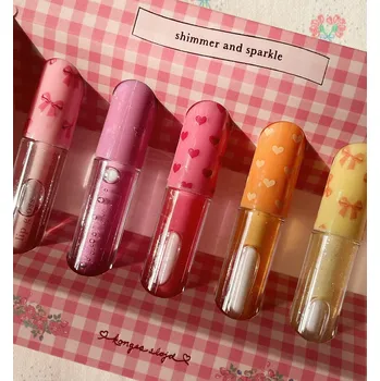 Lesk na rty Konges Slojd Sada lesků na rty Konges Sløjd Glitter Lip Gloss 5 pcs