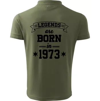Pánská košile Legends are born in 1973 - Polokošile pánská Pique Polo 203 - 3XL ( Khaki )
