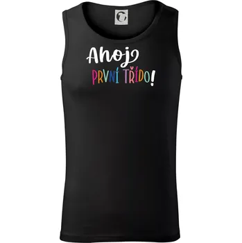 Ahoj první třído - Tílko pánské Core - S ( Černá )