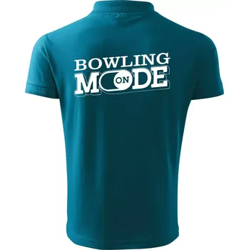 Pánská košile Bowling mode - Polokošile pánská Pique Polo 203 - 3XL ( Tmavý tyrkys )