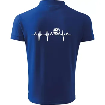 Pánská košile EKG basketbal - Polokošile pánská Pique Polo 203 - 5XL ( Královská modrá )