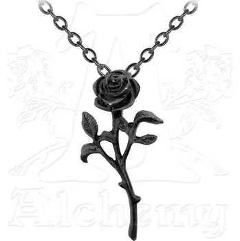Přívěsek obojek The Romance Of The Black Rose - ALCHEMY GOTHIC - P695
