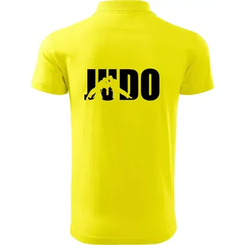 Pánská košile Judo - Nápis - Polokošile pánská Pique Polo 203 - 4XL ( Citrónová )