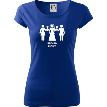 Dámské tričko Spolu pičky (Hana-creative) - Dámské triko Pure - 3XL ( Královská modrá )