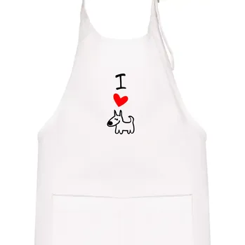Kuchyňská zástěra I love dogs - Dětská zástěra na vaření - Univerzální velikost ( Bílá )