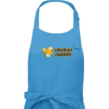 Kuchyňská zástěra Včelařská legenda - Dámská zástěra na vaření - Univerzální velikost ( Světlý tyrkys )