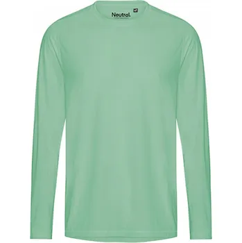 Pánské tričko Neutral Pánské tričko s dlouhým rukávem z recyklovaného polyesteru Barva: Mátová, Velikost: 3XL NER61050