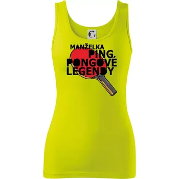 Manželka ping pongové legendy - Dámské tílko - S ( Limetková )