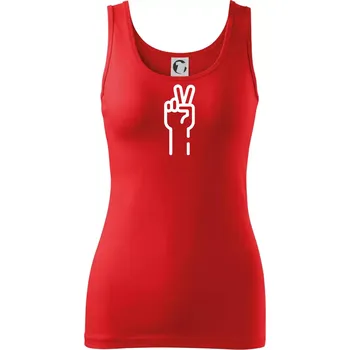 Dámské oblečení Nůžky ikona - Dámské tílko - XS ( Červená )