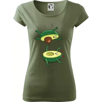 Dámské tričko Sex avokádo (Hana-creative) - Dámské triko Pure - S ( Khaki )
