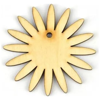 Opravná sada podvozku a pohonu kol Dřevěný výřez květ, 6 cm