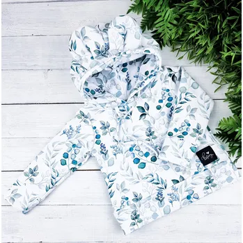 Dívčí mikina Kulišárny Mikina s oušky EUKALYPTUS VELIKOST: 62(0-3m)