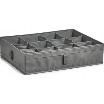 Úložný box Krabička v odstínech šedé a stříbrné