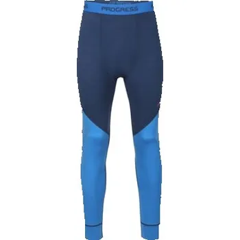 Pánské termoprádlo MW SDN 170 pánské dlouhé merino spodky tm.modrá/modrá L