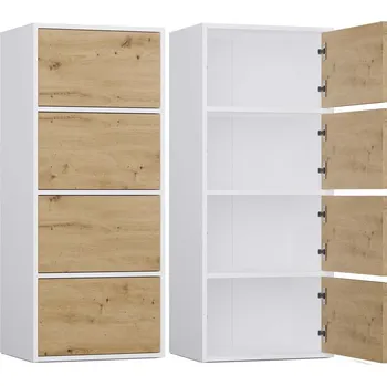 Komoda Komoda Almona 4D bílá/dub artisan