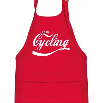 Kuchyňská zástěra Enjoy Cycling - Dětská zástěra na vaření - Univerzální velikost ( Červená )