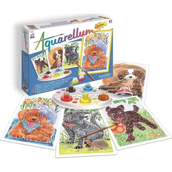 Výtvarná sada Sentosphere Akvarely junior - Štěňata