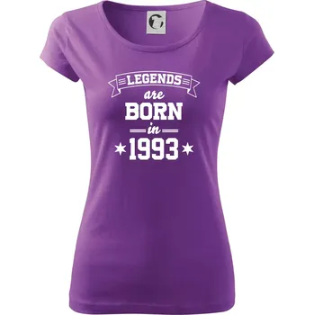 Dámské tričko Legends are born in 1993 - Dámské triko Pure - XS ( Fialová )