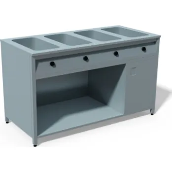 Ohřívací zásuvka Ohřívací vodní lázeň pro 4x GN 1/1 1500 x 700 x 900 mm