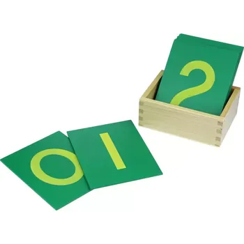 Dřevěná hračka Smirkové číslice s krabičkou