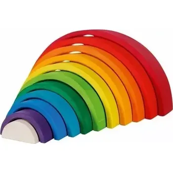 Dřevěná hračka Barevná duha 11 dílů