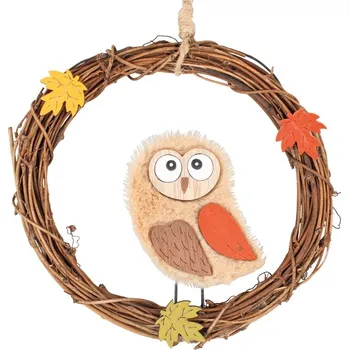 Věneček se sovičkou 17 cm