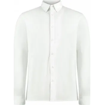 Pánská košile Kustom Kit Pánská košile s dlouhými rukávy Tailored Fit Barva: Bílá, Velikost: M