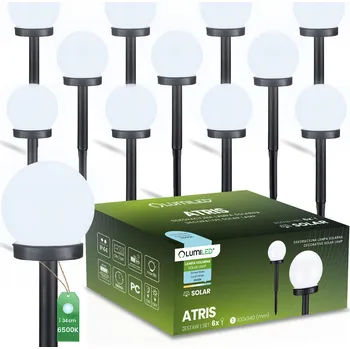Venkovní osvětlení Solární lampa zapichovací Lumiled bílá 34 cm 12 ks