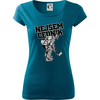 Dámské oblečení Nejsem cedník - Dámské triko Pure - S ( Petrolejová )